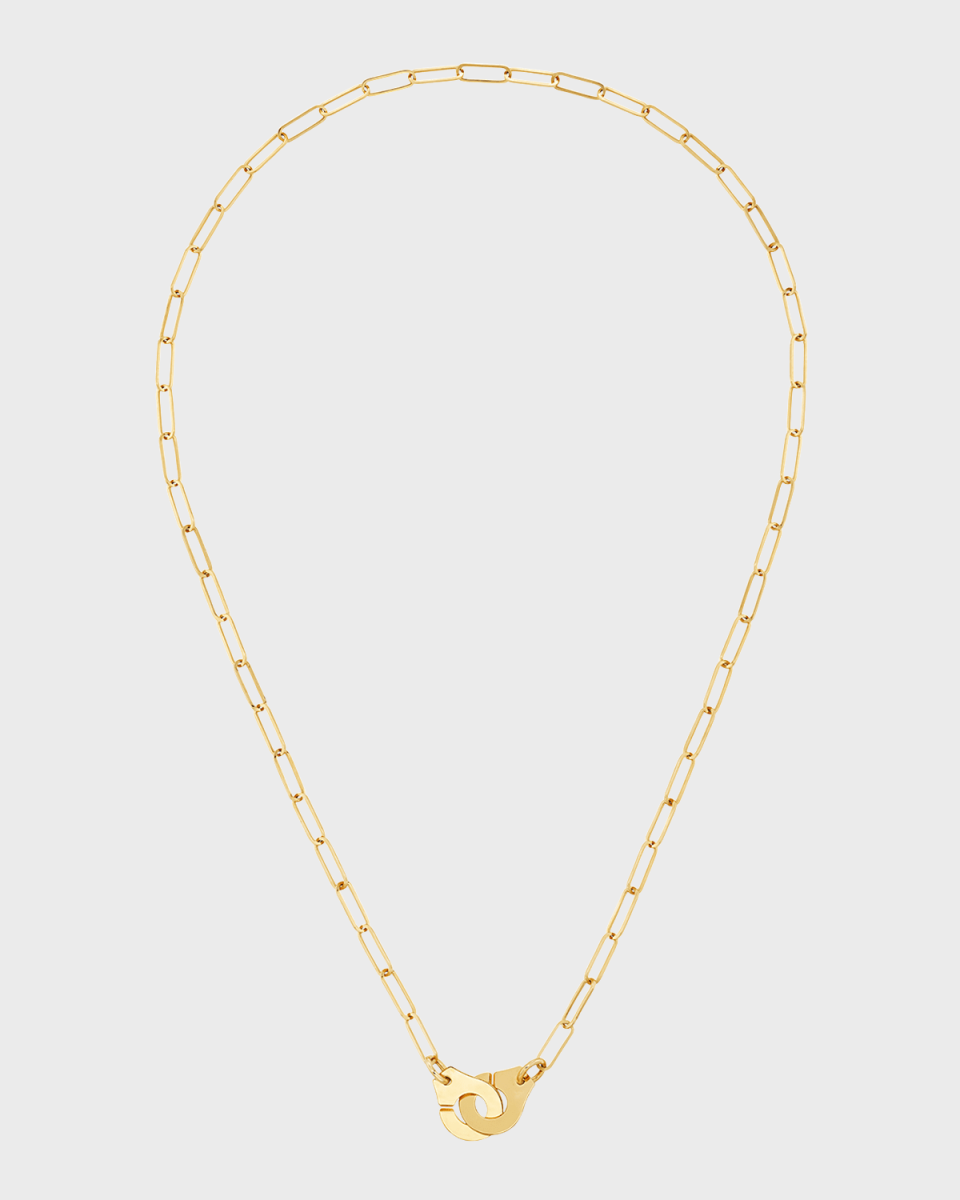 Yellow Gold Menottes R10 Medium Chain Necklace